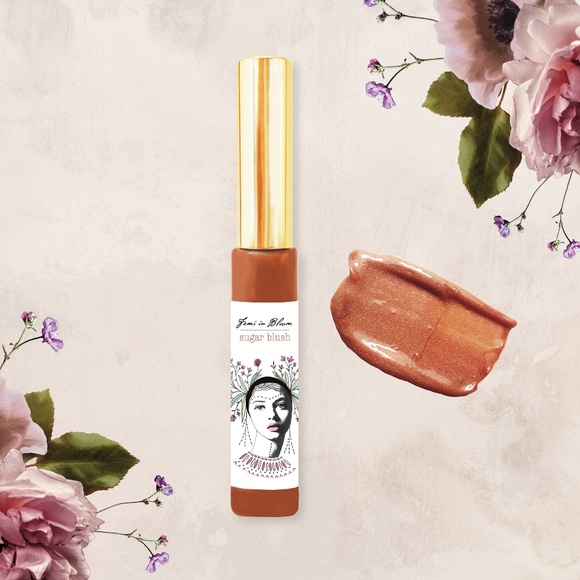 Rosy Mauve Sheer Tint Organic Lip Gloss Plumper Treatment - Picture 1 of 16